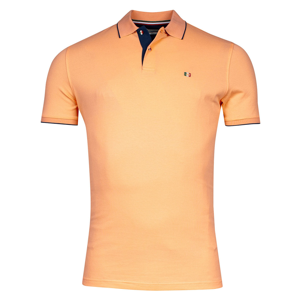 Giordano 416587 25 Salmon Pink Nico Signature Short Sleeve Polo Shirt 