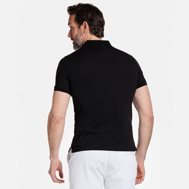 Baileys 215275 Black Polo Shirt - Baks Menswear Bournemouth