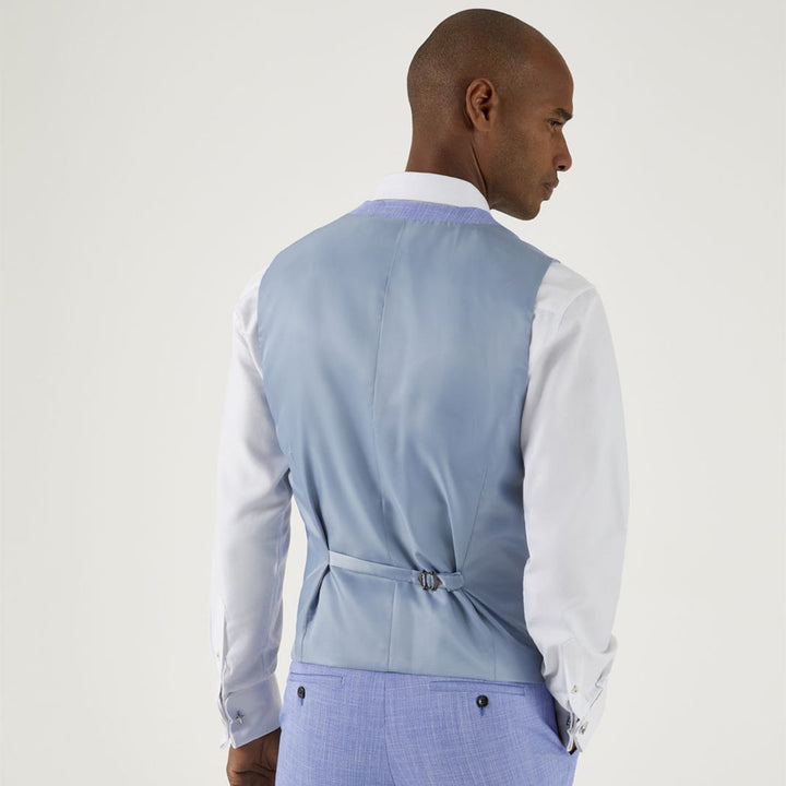 Baks MM10129 Redding Sky Blue Waistcoat - Baks Menswear Bournemouth