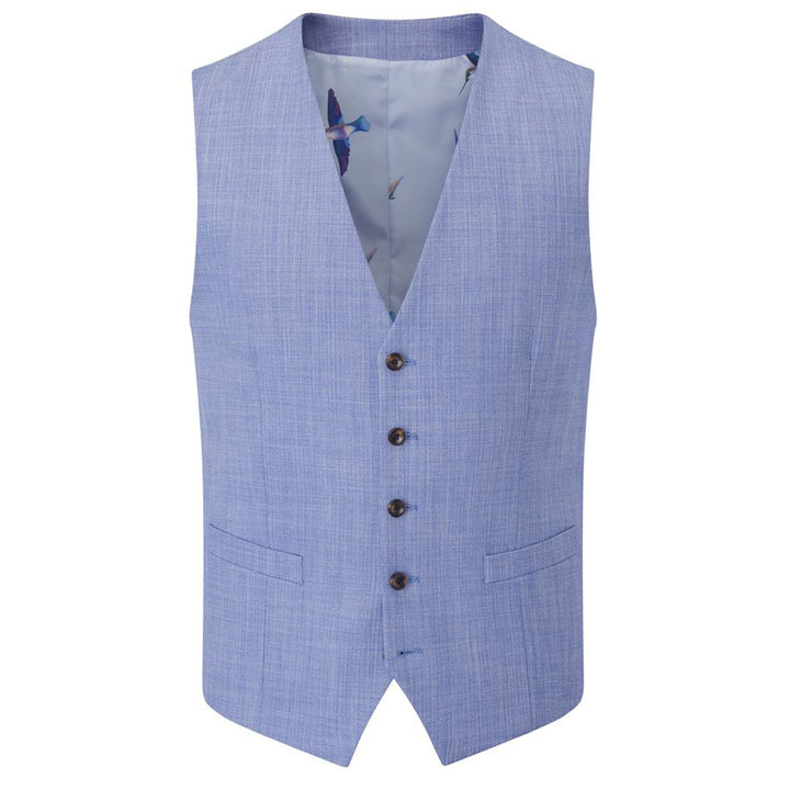 Baks MM10129 Redding Sky Blue Waistcoat - Baks Menswear Bournemouth