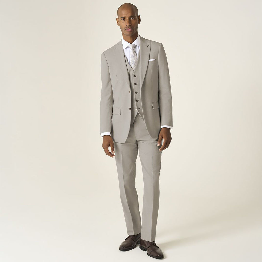 Baks MM30197 Redding Stone Beige Suit Jacket - Baks Menswear Bournemouth