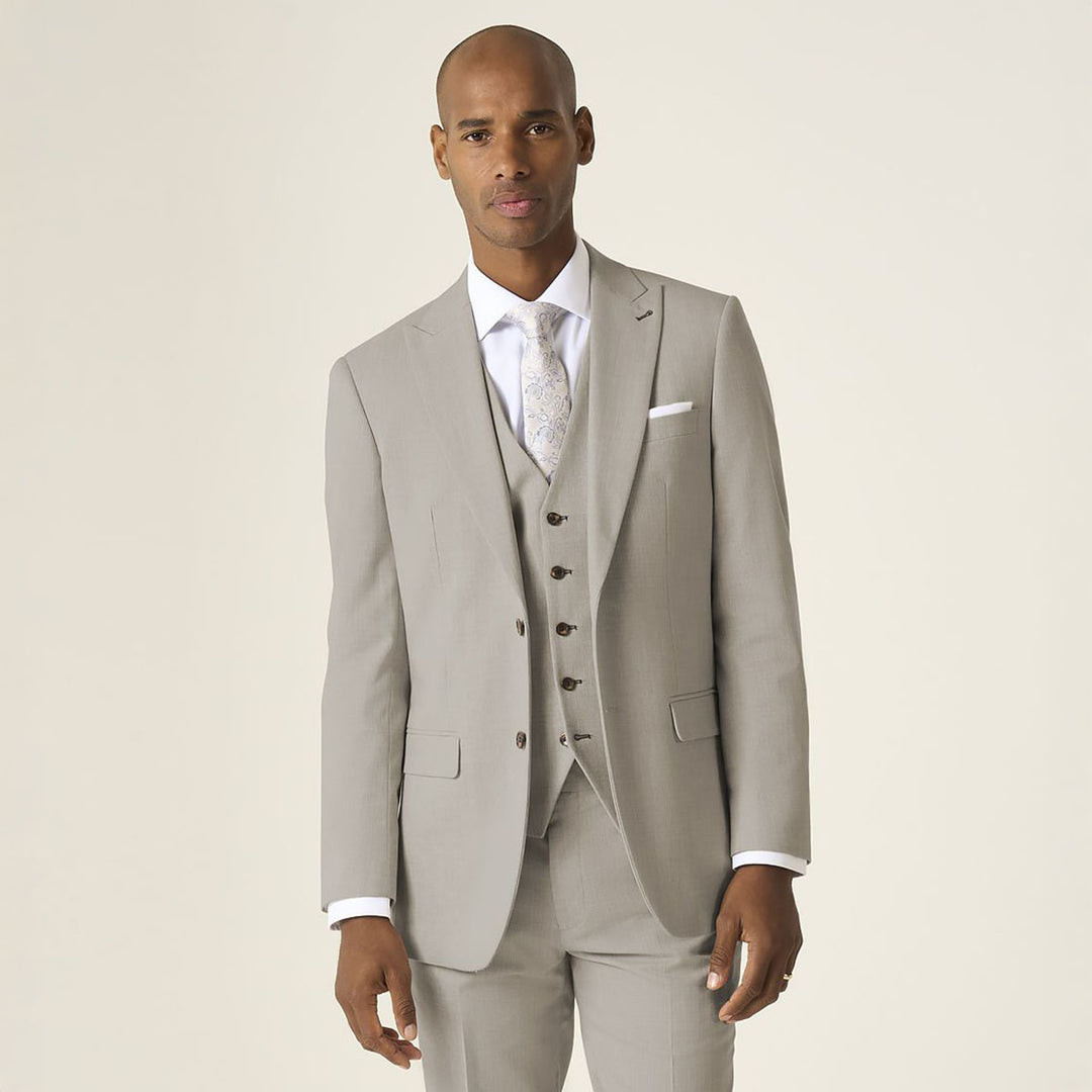 Baks MM30197 Redding Stone Beige Suit Jacket - Baks Menswear Bournemouth