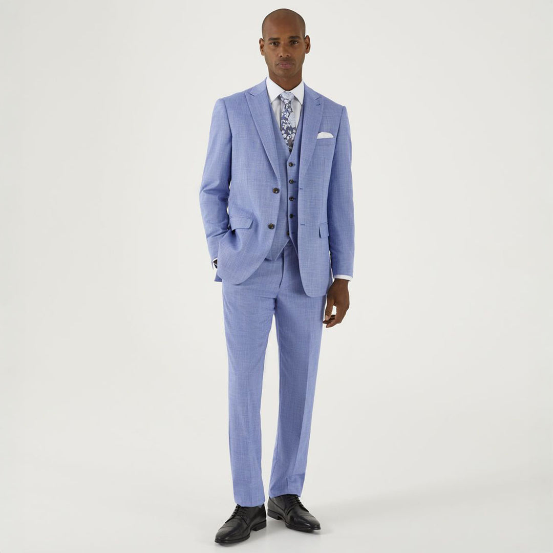 Baks MM70129 Redding Trousers Sky Blue - Baks Menswear Bournemouth