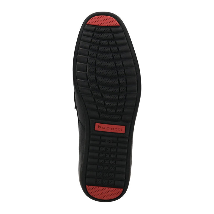 Bugatti 321-AK460-1000-1000 Black Leather Loafer Shoe - BAKS Menswear Bournemouth