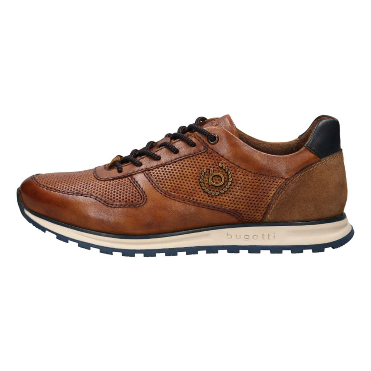 Bugatti 331 A0211 4100 6300 Cognac Brown Leather Sneaker Trainers