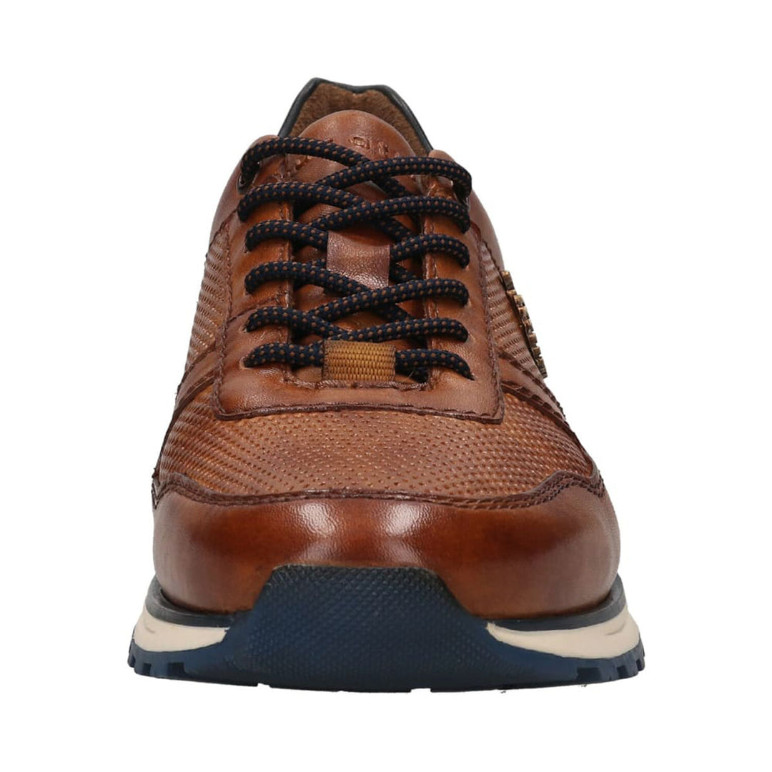 Bugatti 331-A0211-4100-6300 Cognac Brown Leather Sneaker Trainers - BAKS Menswear Bournemouth