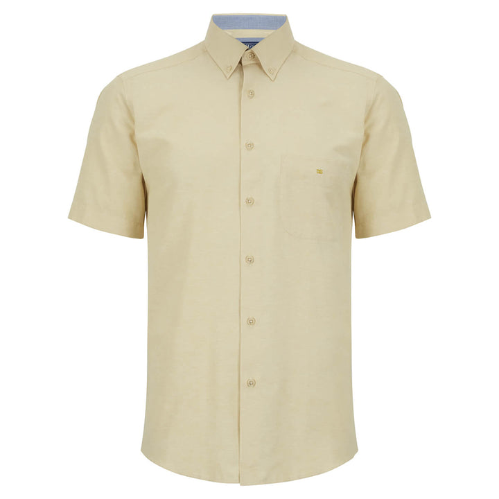 DG's Drifter Ivano 101-15178SS-52 Lemon Short Sleeve Shirt - Baks Menswear Bournemouth