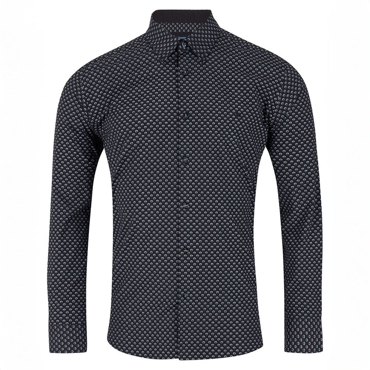 DG's Drifter Long Sleeve Shirt Black 14643 00 - Baks Menswear Bournemouth