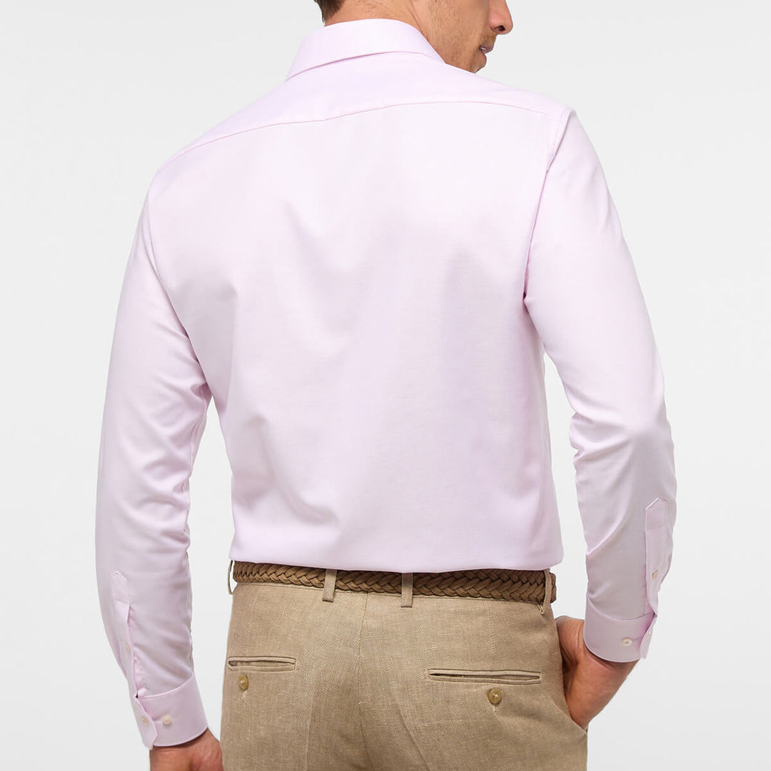 Eterna 1SH11766 Rose Fit Shirt Modern Twill Baks – Pink 3116-50X169 Menswear Textured