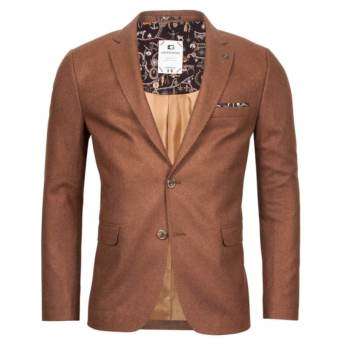 Mens blazer jacket with elbow outlet patches