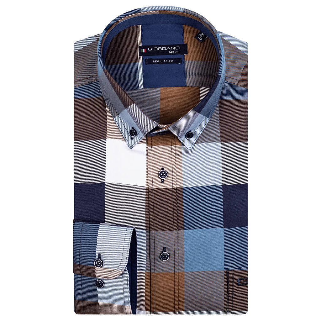 Ocean Blue Checked Shirt