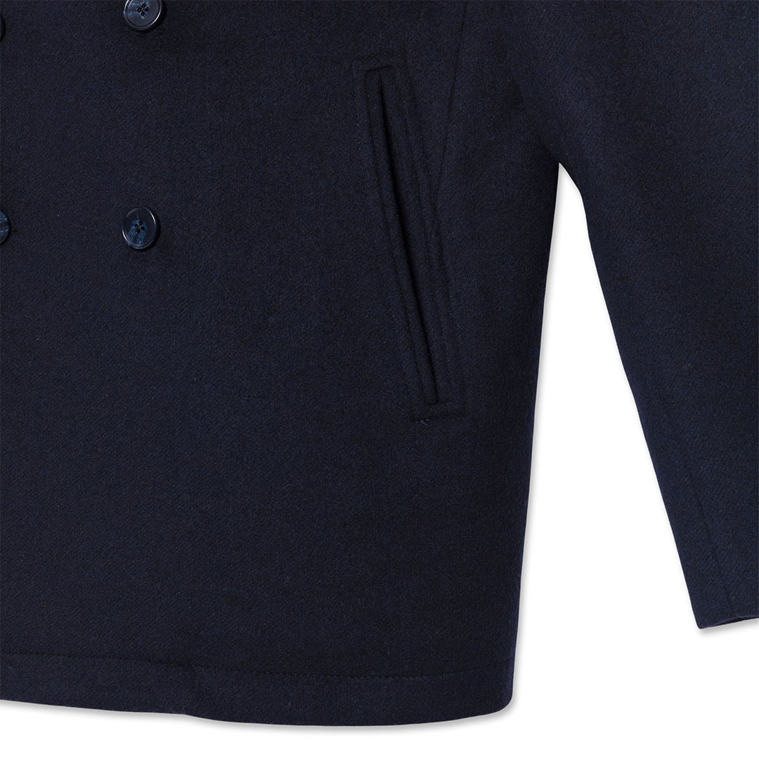 Guide London Coat Wool Blend Mid Blue CT1064