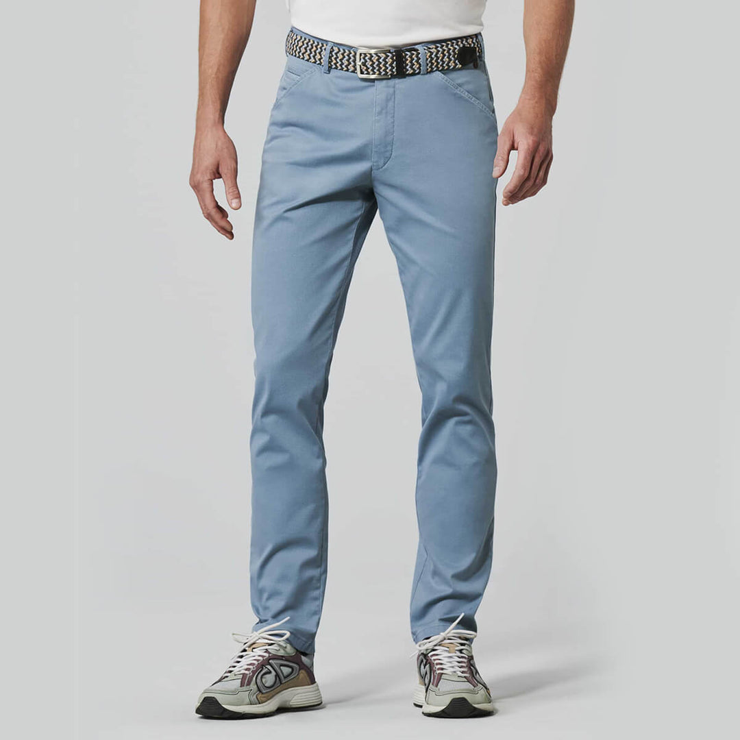 Meyer Chicago 1-5056 16 Light Blue Cotton Chino - Baks Menswear