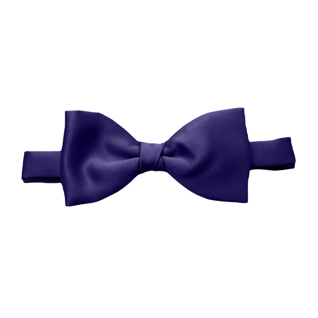 Purple Satin Bow Tie - Baks Menswear Bournemouth