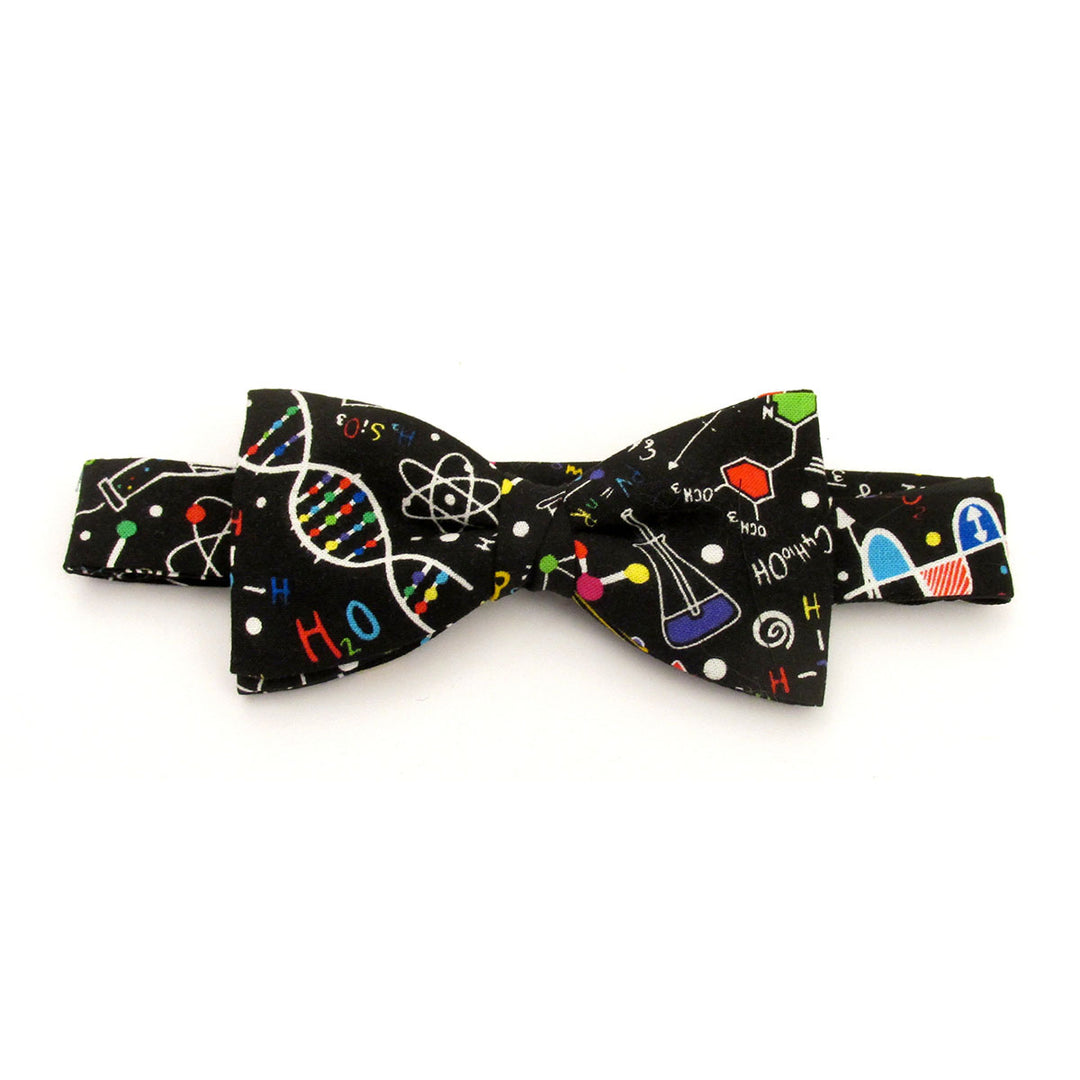 Science Black Cotton Bow Tie - Baks Menswear Bournemouth