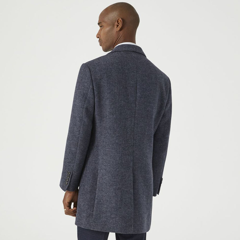 Skopes Edgley MM5640 Herring Bone Grey Coat - Baks Menswear Bournemouth