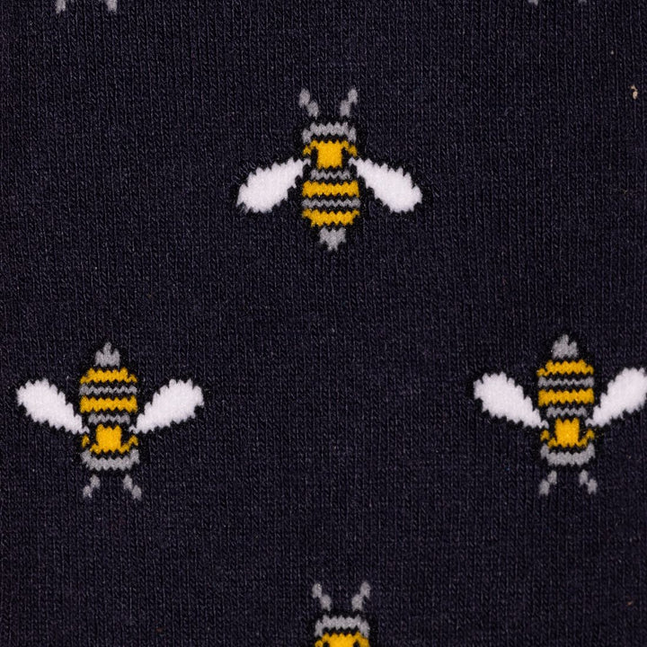 Swole Panda SP-375 Navy Bumble Bee Bamboo Socks - Baks Menswear